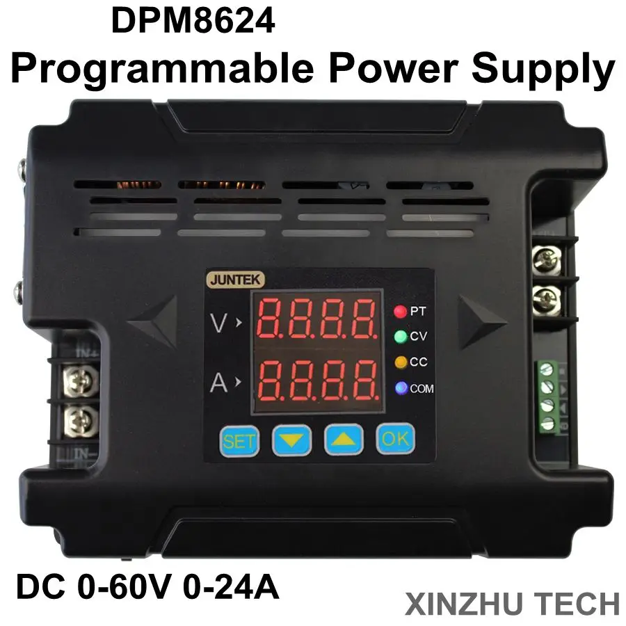 

JUNTEK DPM8624 0-60V Digital Power Supply Constant Voltage current DC- DC Step-down communication Power Supply buck Voltage conv