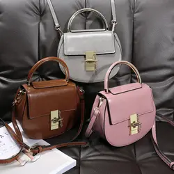 Женская модная сумка через плечо модная Ретро сумка-Седло Милая универсальная сумка из натуральной кожи молодежная сумка через плечо