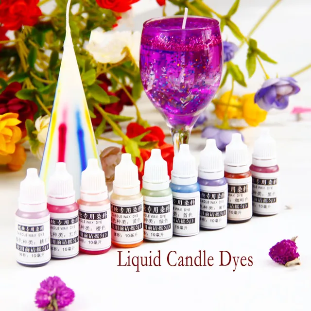 DIY Candle Pigment set Concentrated Liquid Candle Dyes Suitable for jelly wax soybean wax ice flowers wax beeswax coconut wax 3