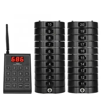 

668-S Restaurant Pager Wireless Call Guest Customer Paging-Queuing System Guest Pager for Fast Food Restaurant 100-240V