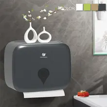 Bathroom Toilet Paper Holder Double Layer Wall Mounted Portable Toilet Paper Roll Towel Dispenser Holder Waterproof Storage Box