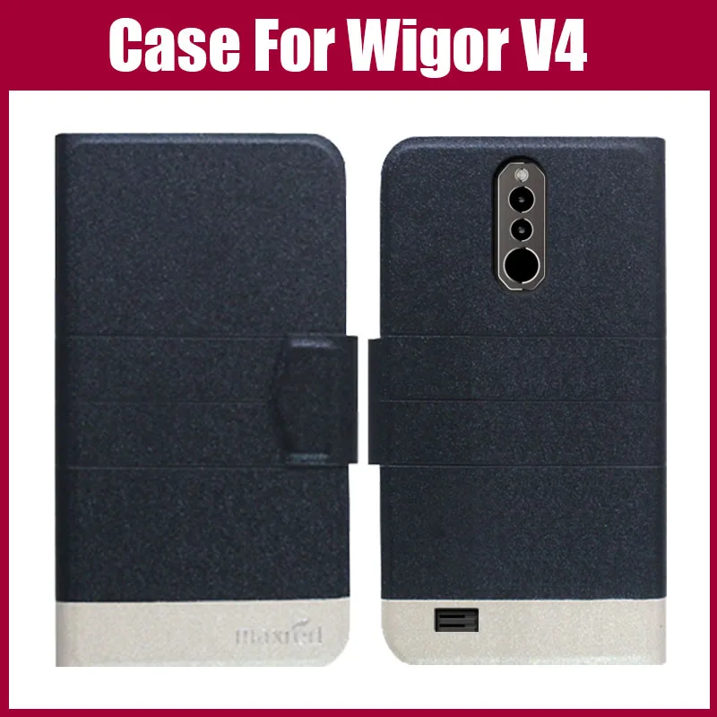 

Hot Sale! Wigor V4 Case 5 Colors Flip Ultra-thin Colorful Leather Phone Protective Case For Wigor V4 Cover