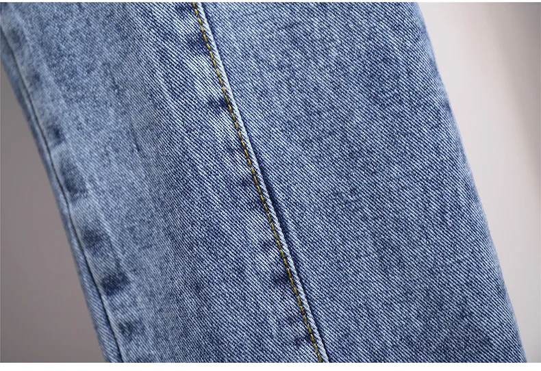 Новые осенние зимние джинсы размера плюс для женщин, большие свободные повседневные джинсовые длинные штаны с эластичным поясом синего цвета 3XL 4XL 5XL 6XL 7XL