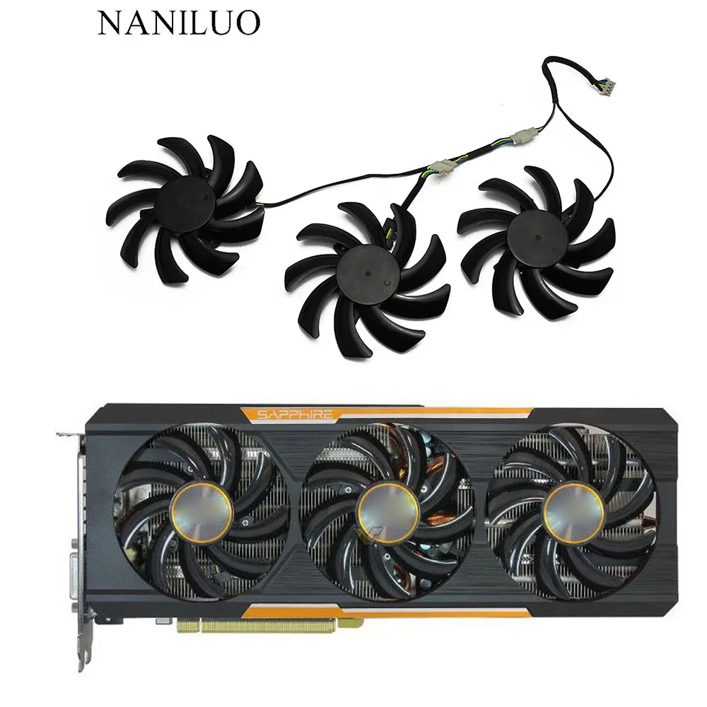 3 шт./компл. Графический процессор VGA сапфир R9 390X390 290X для 390X8G D5 OC Tri-X 290X4G 390 8G PRO |