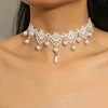 99709-a850bd.jpg Vintag classique gothique tatouage dentelle tour de cou pour les femmes noir cristal pendentif charme colliers ras du cou Boho bijoux cadeau de noël X081