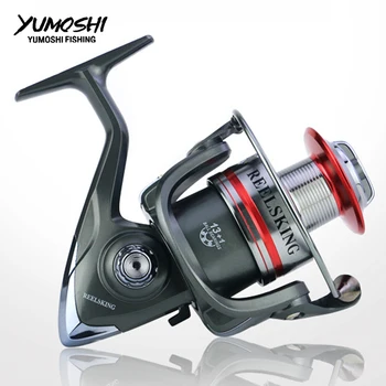 

Hot wheels spinning reel 5.1:1 metal spool CNC rocker Spinning wheel 13+1BB 1000-7000 series fishing reel pesca molinete type SR