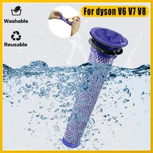 

Replaces Washable Motor Head HEPA Filter For Dyson V6 V7 V8 DC62 DC61 DC58 DC59 DC74 Cordless Vacuum Cleaner Filter Spare Parts