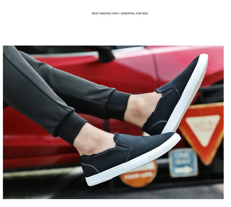 Canvas Man Shoes Breathable Slip On