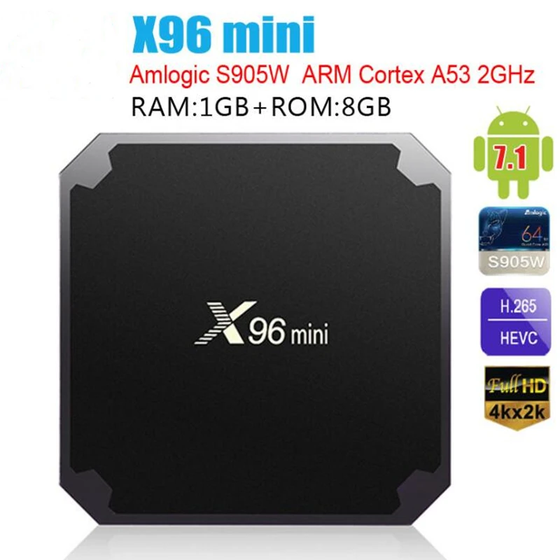 ТВ приставка REDAMIGO Android 7 MAX четырехъядерный процессор Amlogic S905W 1080 p для медиаплеера