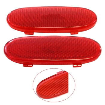

Front Door Interior Panel Trim Reflector Red Replacement for Dodge Ram 1500 2500 3500 5179299AA