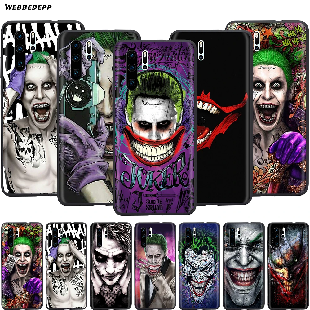 

Webbedepp Joker Case for Huawei Honor 6A 7A 7C 7X 8 8X 8C 9 9X 10 20 Lite Pro Note View