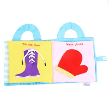 

1 pc Non-Toxic Creative Early Educational Cloth Book Fabric Toy Gifts for Baby Toodler Infant