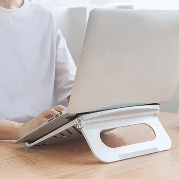

MacBook Air Pro Folding Portable Laptop Stand Notebook Desk Stand Cooling Pad Anti-Slip Stand with Triangle Structure