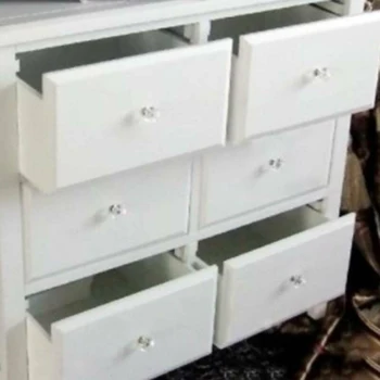 

12pcs Door Knobs Crystal Glass Diamond Drawer Cabinet Furniture Handle