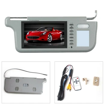 

7 Inch Car Sunvisor Right Side Rear View Mirror Sn LCD Monitor DVD/GPS/TV PAL/NTSC Sun Visor Set