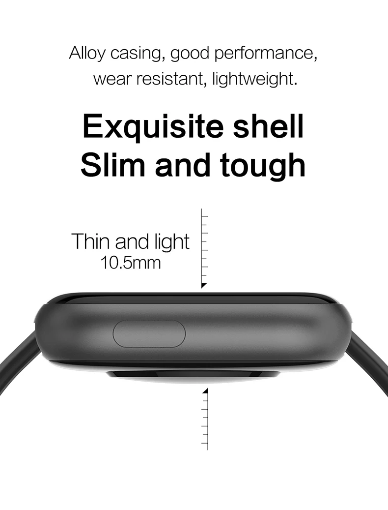 Smart watch sports TKYUAN P4, water resistant, control, sleep, heart rate Slim and tough