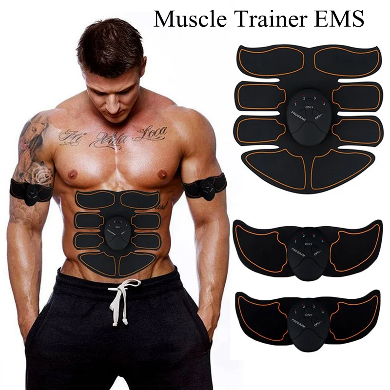 EMS мышцы электро abdos ABS стимулятор тренажер брюшной мышцы аппарат тонизирующий пояс тренировки фитнес машина здание тела