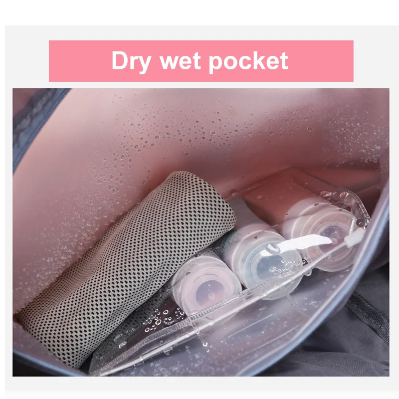 Dry Wet Gym Bag Yoga Mat Sports Bag Handbags Outdoor Sport Shoulder Travel Women Men Fitness Training Bag With Shoes Pocket X55A
