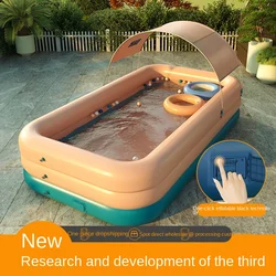 Piscine gonflable automatique sans fil pour adultes et enfants, en plastique 