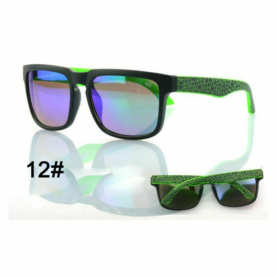 Ken Block, солнцезащитные очки для вождения, мужские очки, для вождения, светоотражающее покрытие, квадратные, классические, для велоспорта, спортивные, ретро, солнцезащитные очки, UV400, очки - Color: Brown
