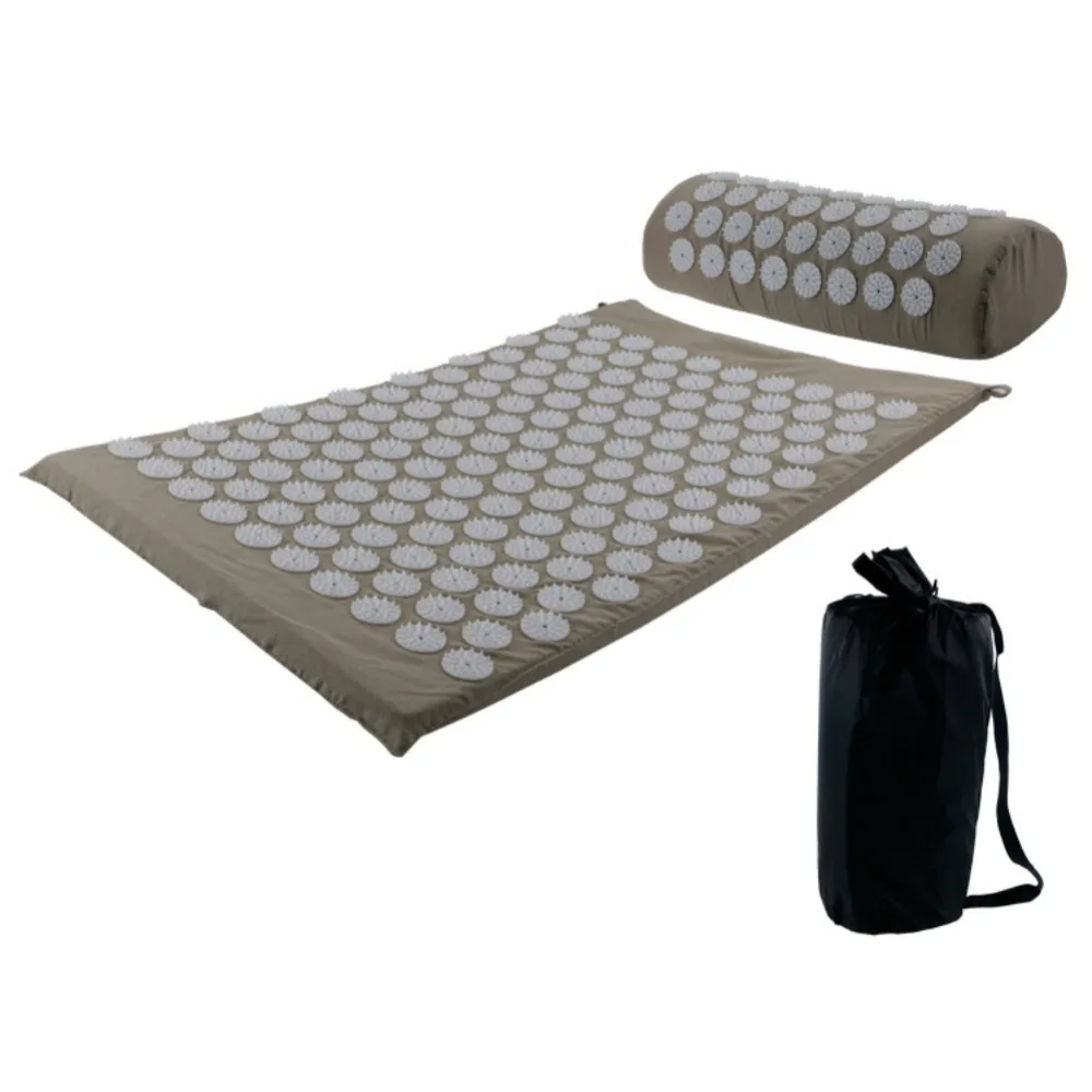 Для женщин и мужчин Акупрессура массаж кровать коврики набор Массажер подушка для спины и шеи боли тела боли стресс йога коврик массаж
