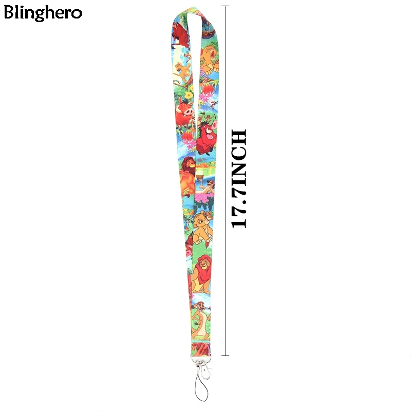 Blinghero Король Лев ремешки мультфильм шейный ремешок для ключей телефона USB значок милый ремешок-держатель подарок модные аксессуары BH0380
