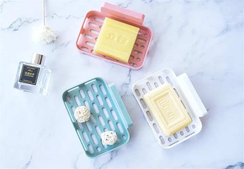 Household Storage Soap Box Bathroom Soap Box Dish Case Storage Plate Tray Holder Container Bathroom Shelf Rack