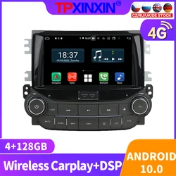 Radio Multimedia con GPS para coche, Radio con reproductor, navegador, estéreo, accesorios, Android 10, 128GB, 2DIN, para Chevrolet MALIBU 2013   2015