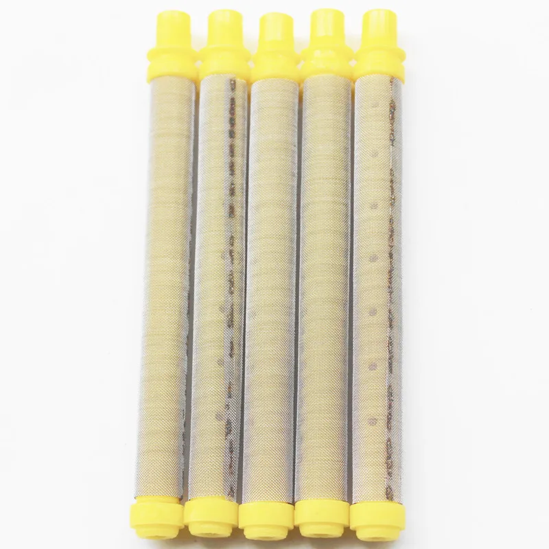 

5Pcs Stainless Steel Airless Spray Gun Filter Elements100 Mesh Airless Paint Spray Gun Filter Screen Elements For Wagner