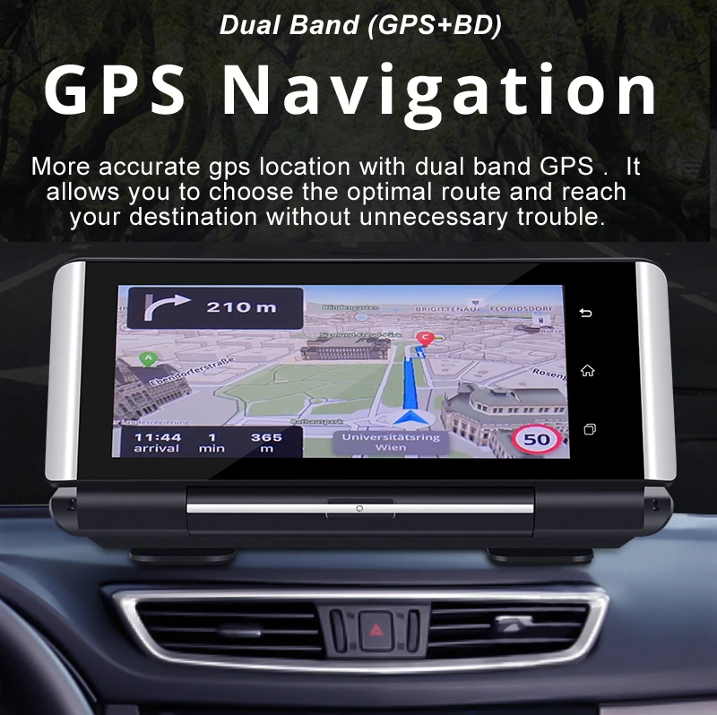 1080P HD 4G Wifi Автомобильный видеорегистратор камера Android 5,1 gps навигация ADAS удаленный монитор видеокамера двойной Лен видеорегистратор