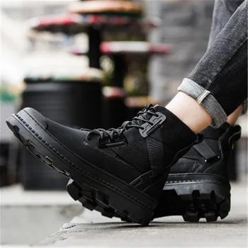 

Fashion Boots Martin Boots Ankle Boots for men Punk Motorcycle Boots Autumn Winter Shoes Men Boots