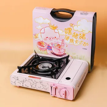 

2.3KW Portable Cartoon Cassette furnace Gas stove Outdoor camping Knob temperature control 33x28.5x8.5cm