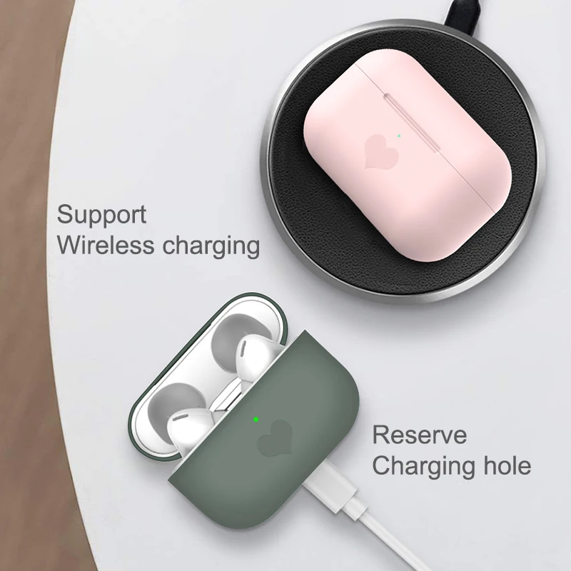 Симпатичный силиконовый чехол для беспроводных наушников с Bluetooth AirPods Pro защитный