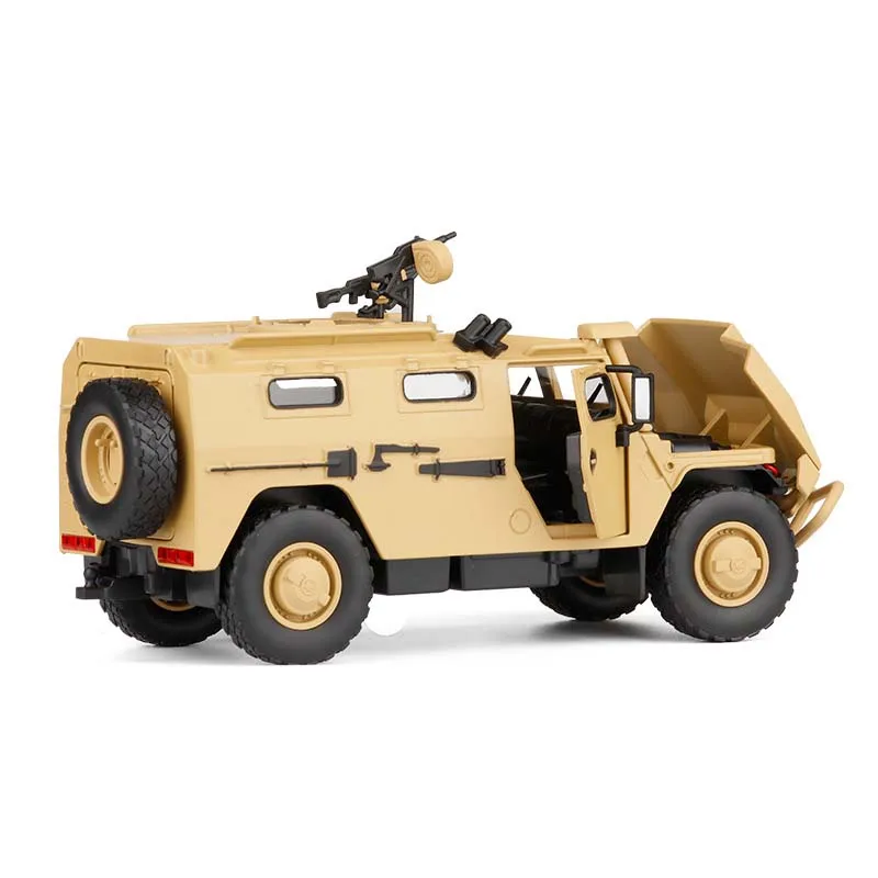 Yellow 1:32 Масштаб русский Тигр бронированный автомобиль тяжелый танк акустооптического сплава военная модель автомобиля детские подарки сувенир дисплей подарки - Цвет: Yellow