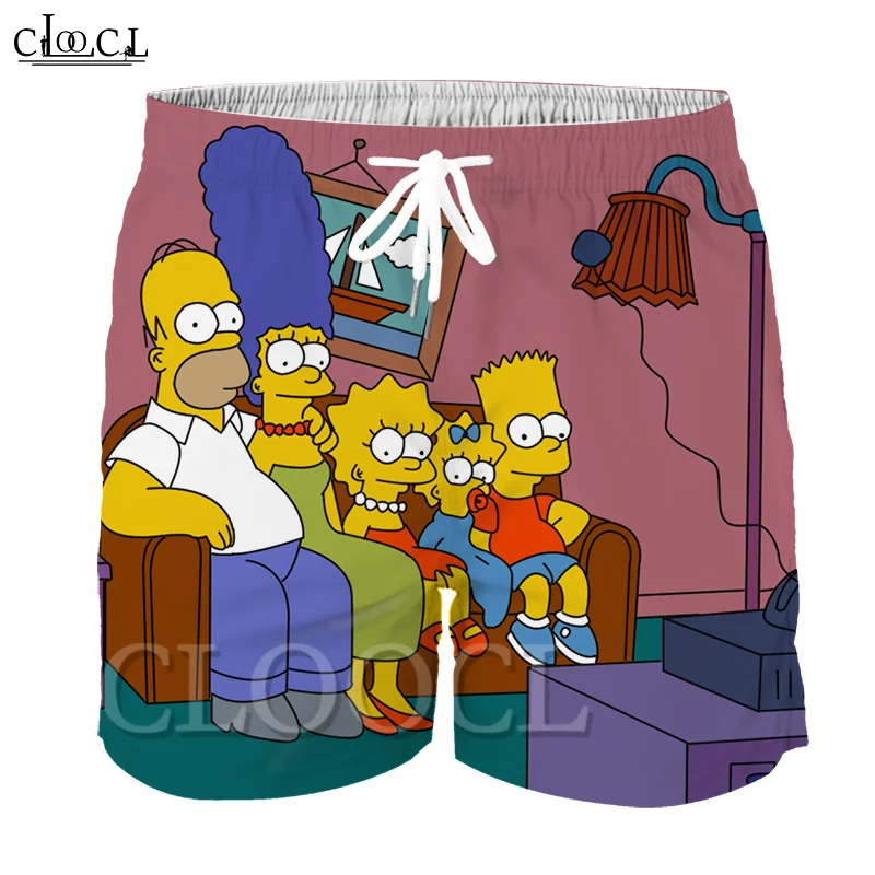 CLOOCL аниме Симпсоны детские модные короткие штаны 3D принт милый мальчик
