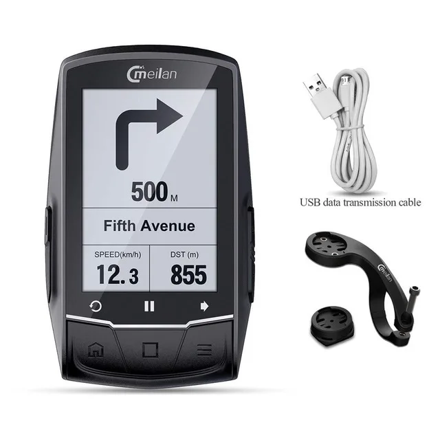 Meilan M1 GPS для велосипеда, компьютер, беспроводной велосипед, скорость, метр, Mtb, Велоспорт, одометр, скорость, каданы, датчик, пульсометр, опционально