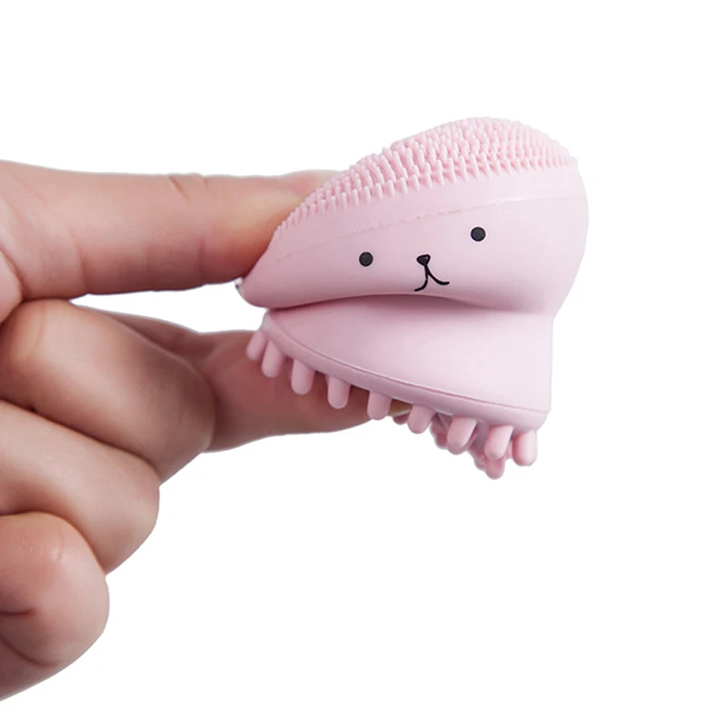 Silicone Facial Cleansing Brushes Pore Exfoliating Skin Care Face Cleaner Octopus Shape Massage Wash Beauty Gel 1PC facial cleanser