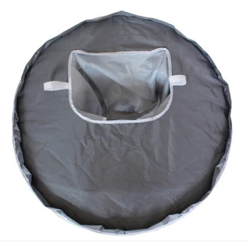 

Table Mat Portable Pads Multifunction Baby Feeding Home Easy Clean Round Waterproof Hole Anti-throw Foldable Kitchen