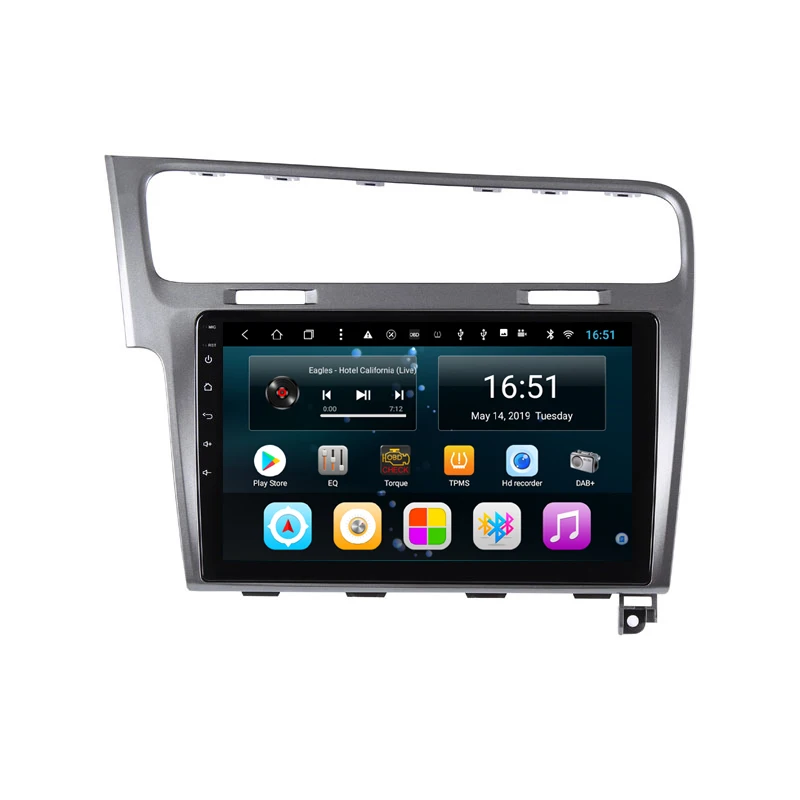 Автомобильный плеер с Bluetooth бесплатные карты vidio HD1080 Точная gps навигация фронтальная камера для volkswagen VW 7 дюймов Android 8,1