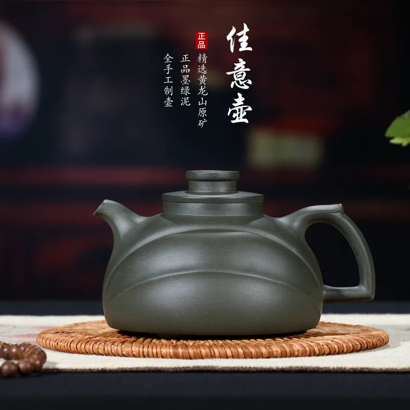 

Yixing Clay Tea Set Raw Ore mo lulin arts&cralts ni Using American Zhou Lihua Entirely Handmade Teapot a Generation of Fat Custo