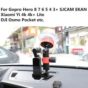 

360 Degree Rotating Suction Cup Car Window Glass Holder for Gopro Hero 8 7 6 5 Yi 4K SJCAM H9 DJI Action Camera Accessories Set