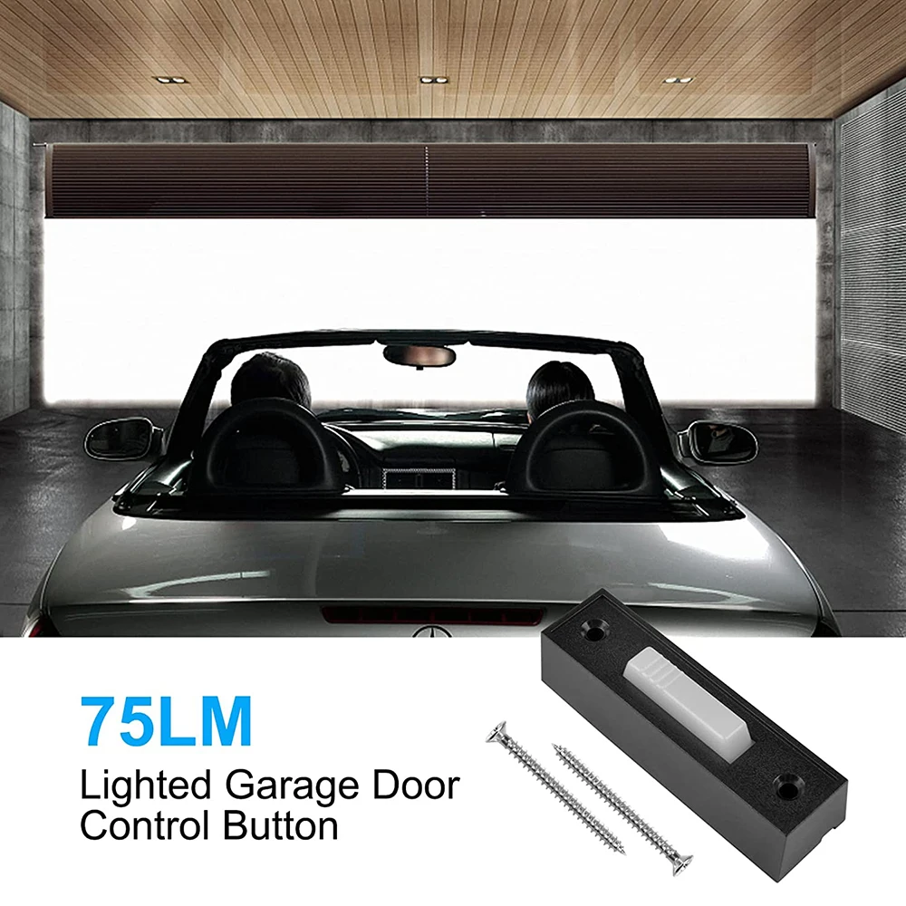 Garage Door Opener Switch Universal Garage Door Opener Switch 41A4166 Wired Lighted Wall Mounted Doorbell Push Button Push Button with Mounting Screws
