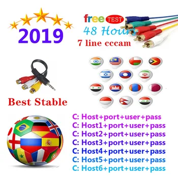 

Best Stable CCcams Europe 7line spain azamerica France cccam for receptor de satelite tv box Satellite TV Receiver 7clines