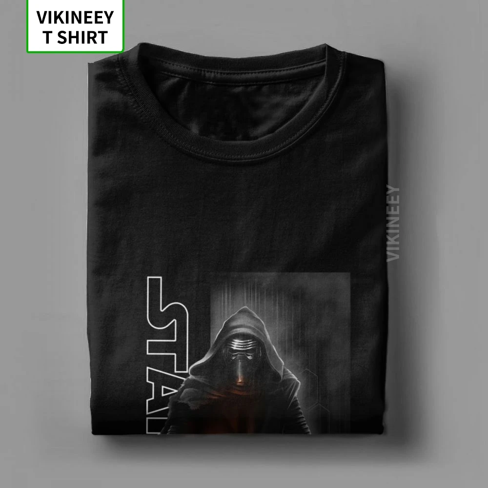 Звездные войны, серия, футболка для мужчин, The Force Awakens Kylo Ren Shadows, футболка для мужчин, обычные топы, потрясающие футболки, хлопковая футболка из ткани