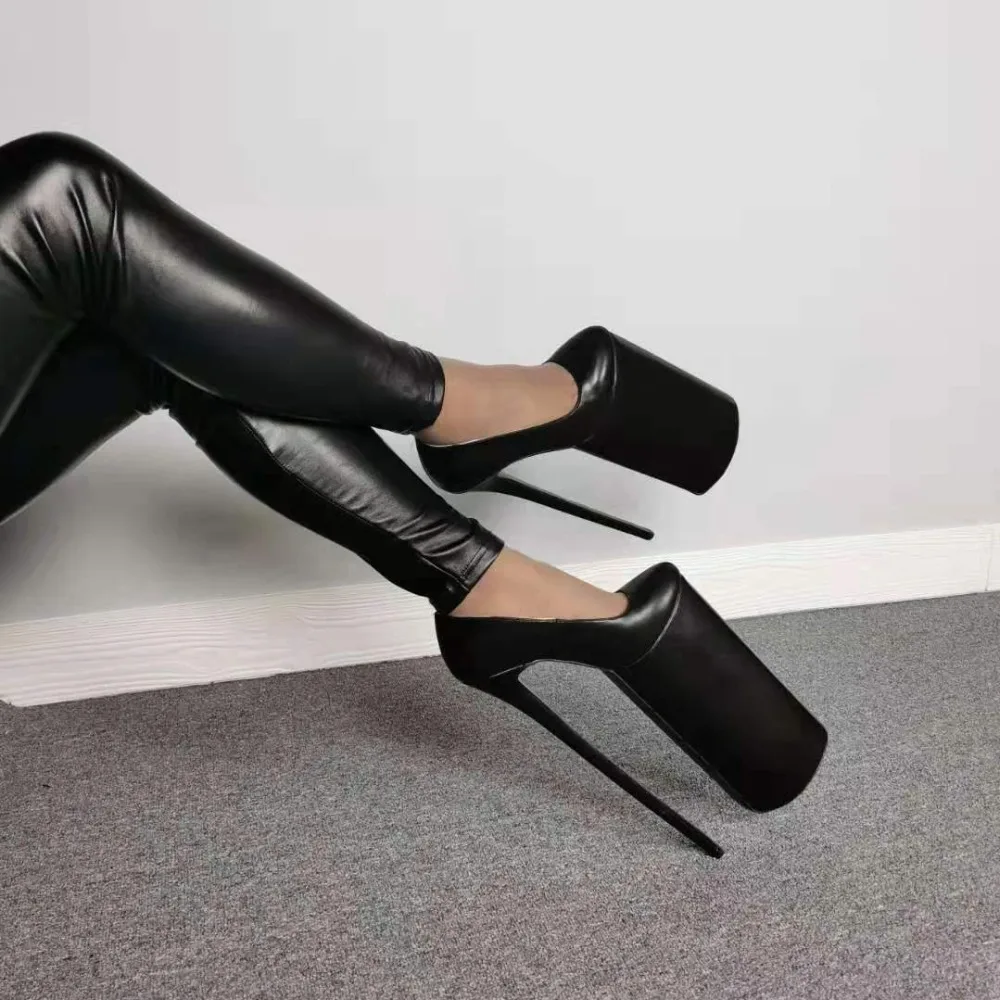 Пикантная обувь на высоком каблуке; женская обувь на платформе и каблуке-шпильке; женская обувь; туфли-лодочки на высоком каблуке 30 см; женская обувь; большие размеры