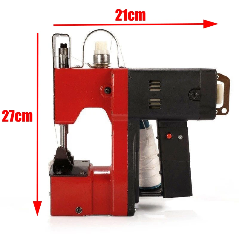 220V Портативный Ручной Электрический швейный уплотнительный станок комплект для домашнего текстиля Промышленный Портативный сшиватель для мешка сшивальная машина