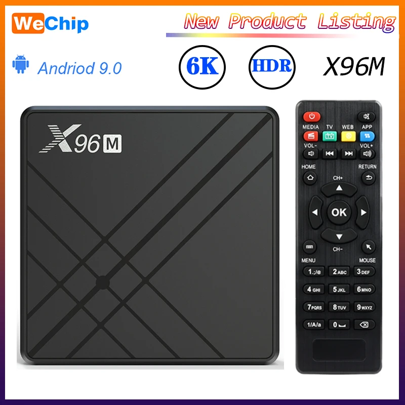 X96 M Android 9,0 Allwinner H603 Smart tv BOX 4 Гб ОЗУ 32 ГБ/64 Гб ПЗУ HDR 4K 6K медиаплеер Максимальная Приставка smart tv PK X96