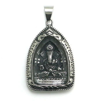 

Unisex 316L Stainless Steel Silver Color Geneisha Protect Pendant