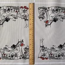 Мультфильм Muumi family Little My Patchwork ПВХ акриловый полиэфирный композитный ткань шитье DIY сумка скатерть 145 см* 91 см