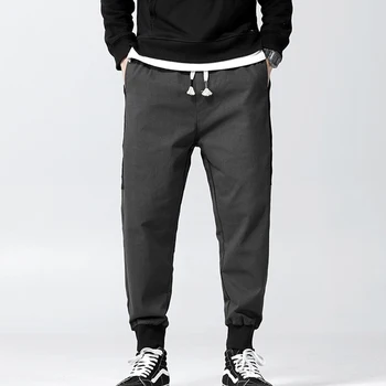 

Winter Mens Harem Pants Male Ankle Length Casual hip hop Elastic Drawstring Pants Men Clothes Joggers Army Green Man Trousers